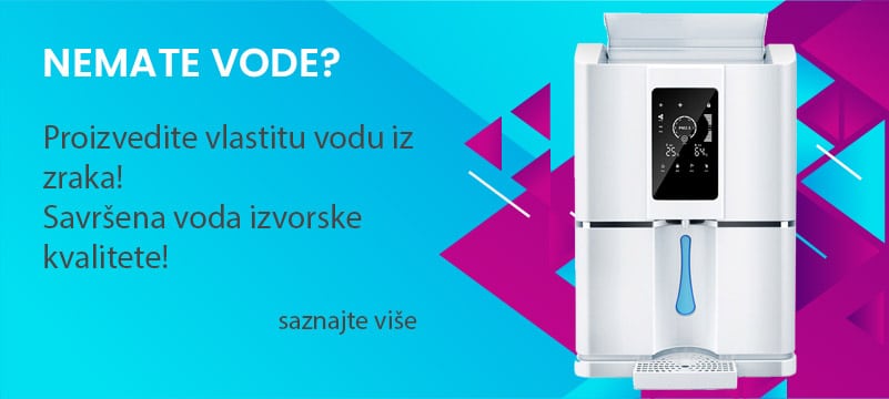 aparat koji proizvodi filtriranu vodu iz zraka