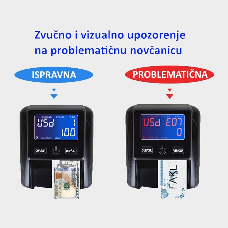 Elektronski detektor AL 130A testiranje novcanice